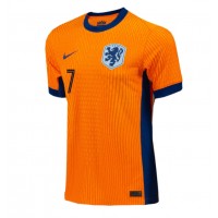 Netherlands Xavi Simons #7 Replica Home Shirt Euro 2024 Short Sleeve